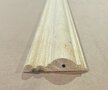 Grenen plint; 12mm x 56mm x 2400mm; €6,-