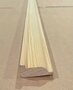 Grenen hoeklat; 12mm x 32mm x 2700mm; €2,-