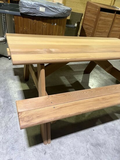 Picknicktafel van Red Cedar - 186 x 151 cm