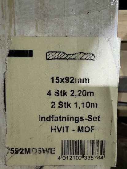 Architraaf / Deurlijst 15x92 - complete set